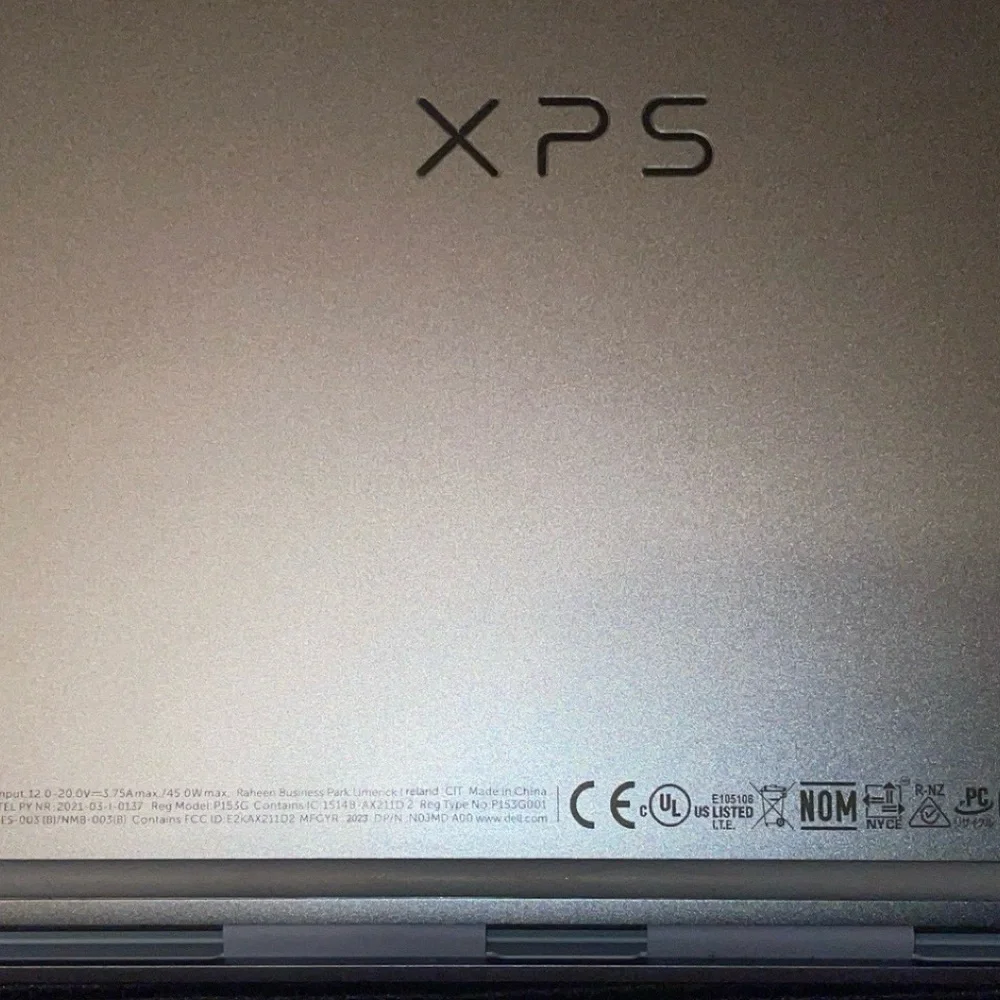 Dell Silver Laptop Modern Design Professional Use